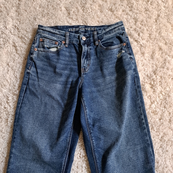 American Eagle Outfitters Dark Blue Straight Leg Jeans Size 25‎ - Picture 2 of 7